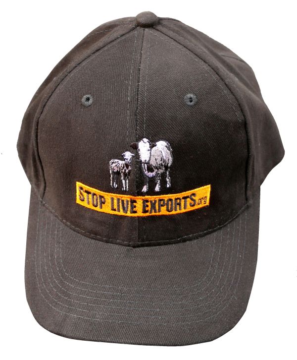 Black Stop Live Exports cap.